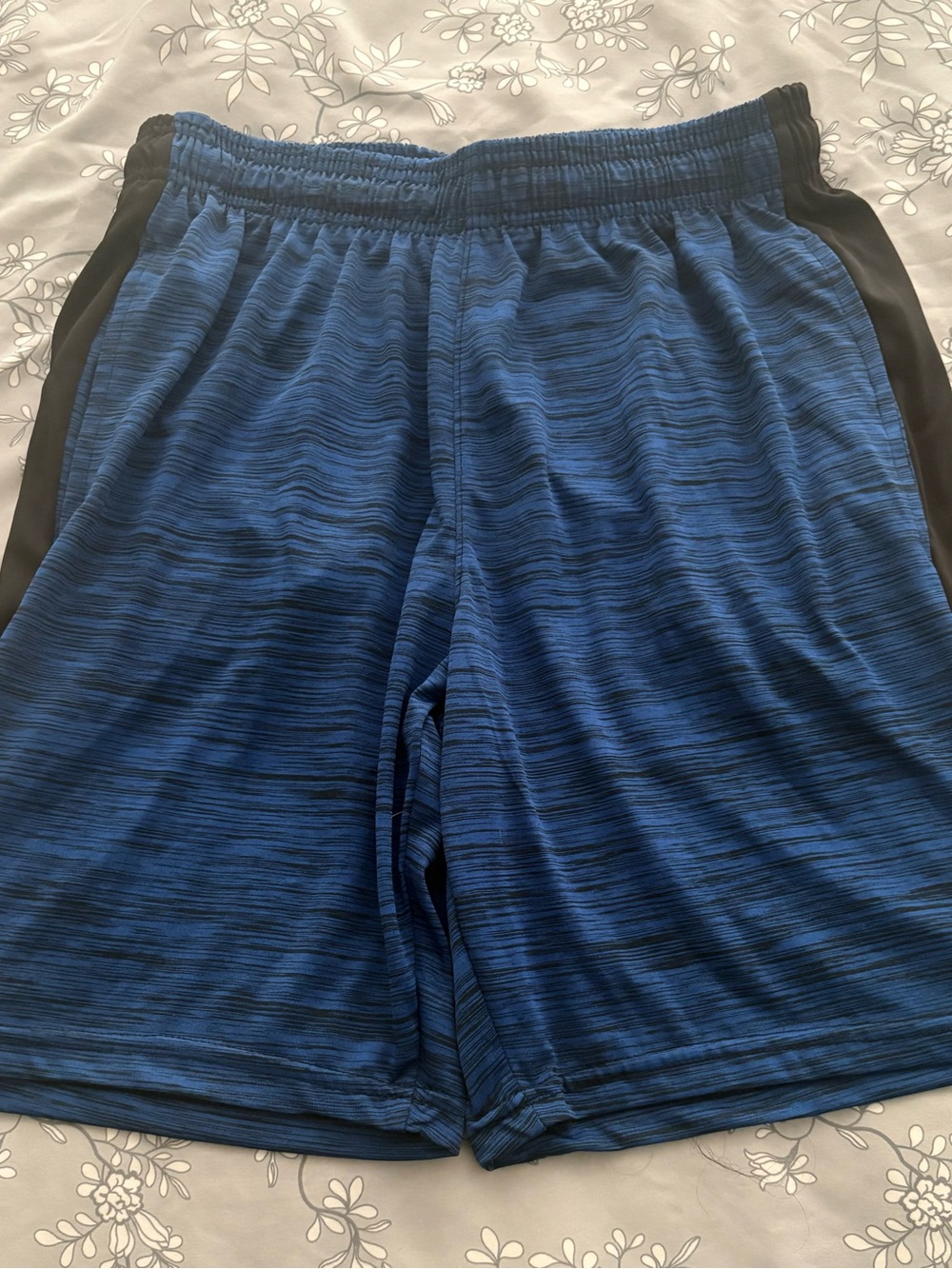 Under Armour Blue & Black Men's Athletic Shorts